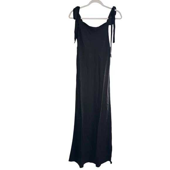 Reformation Aden Silk Dress Black - Picture 7 of 11